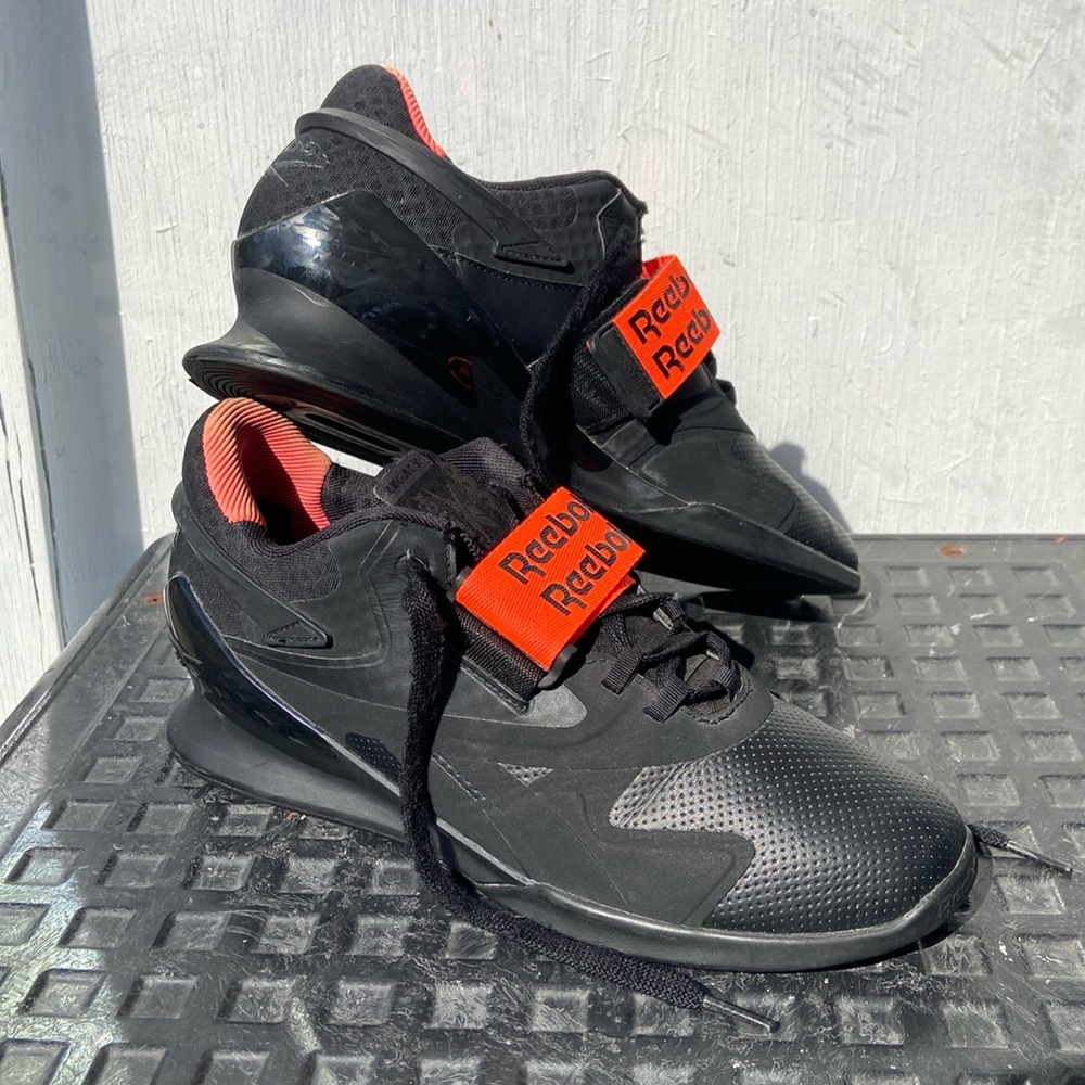 Reebok Legacy Lifter II Men’s Size 9.0 Weightlifting Black Orange 🔥 CrossFit